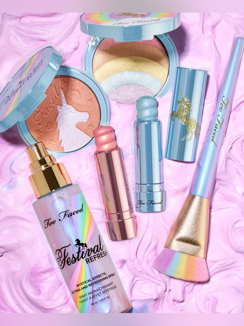 NWOT Too Faced Mystical Effects Unicorn Highlighting Stick - Unicorn Tears